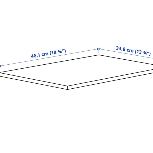KOMPLEMENT Shelf, black-brown 19 5/8x13 3/4 " 502.780.00 For IKEA PAX wardrobe - Picture 3 of 3